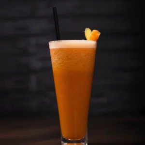 عصير جزر مع الزنجبيل