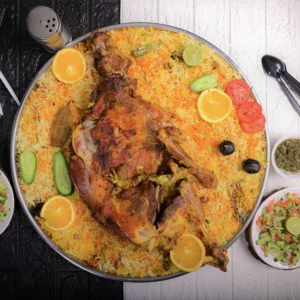 نصف ذبيحه مندي مع الرز