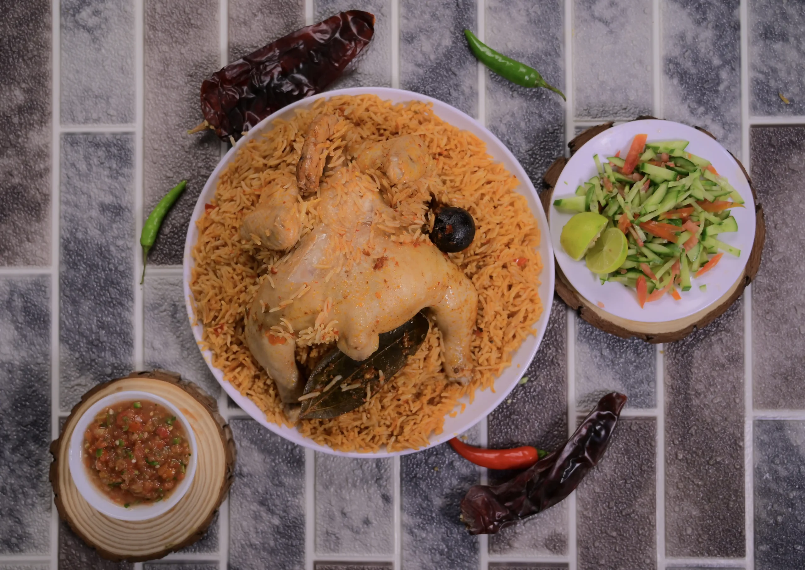 حبة دجاج مضغوط مع الرز