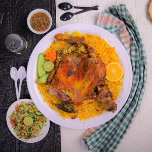 ربع ذبيحه مندي مع الرز